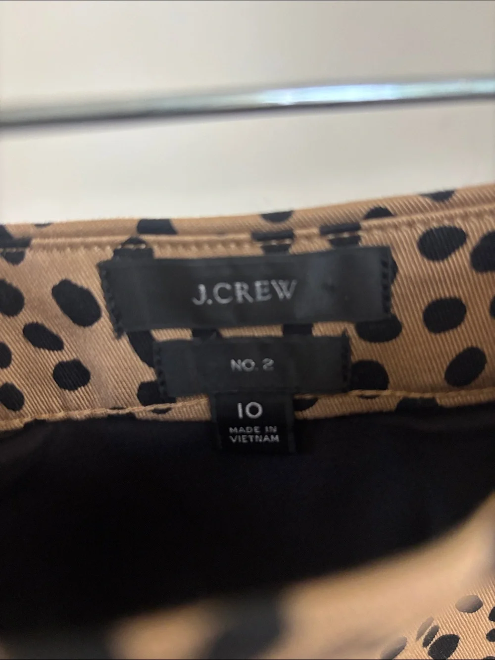 J. Crew Tan Leopard-Spot Pencil Skirt